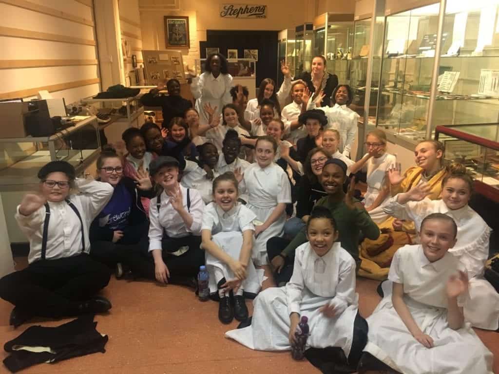 A School trip enjoying the Birmingham Pen Museum