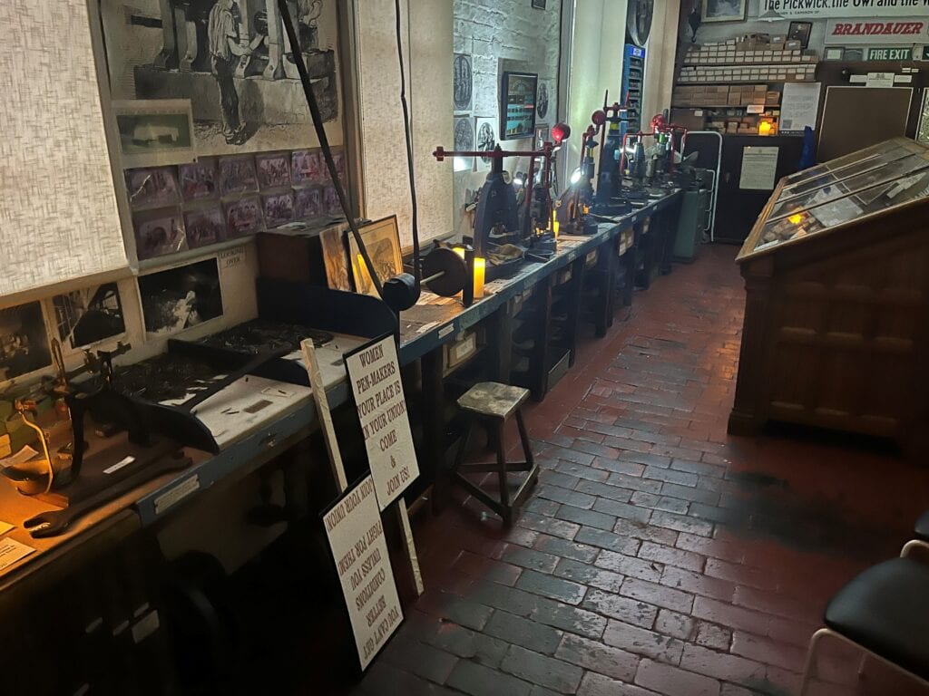 Pen Museum during murder mystery events